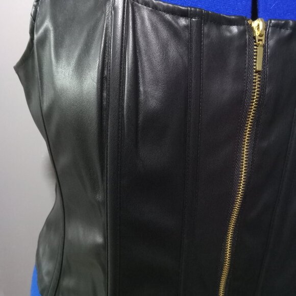 Torrid Black Faux Leather Corset Vest - Picture 5 of 9